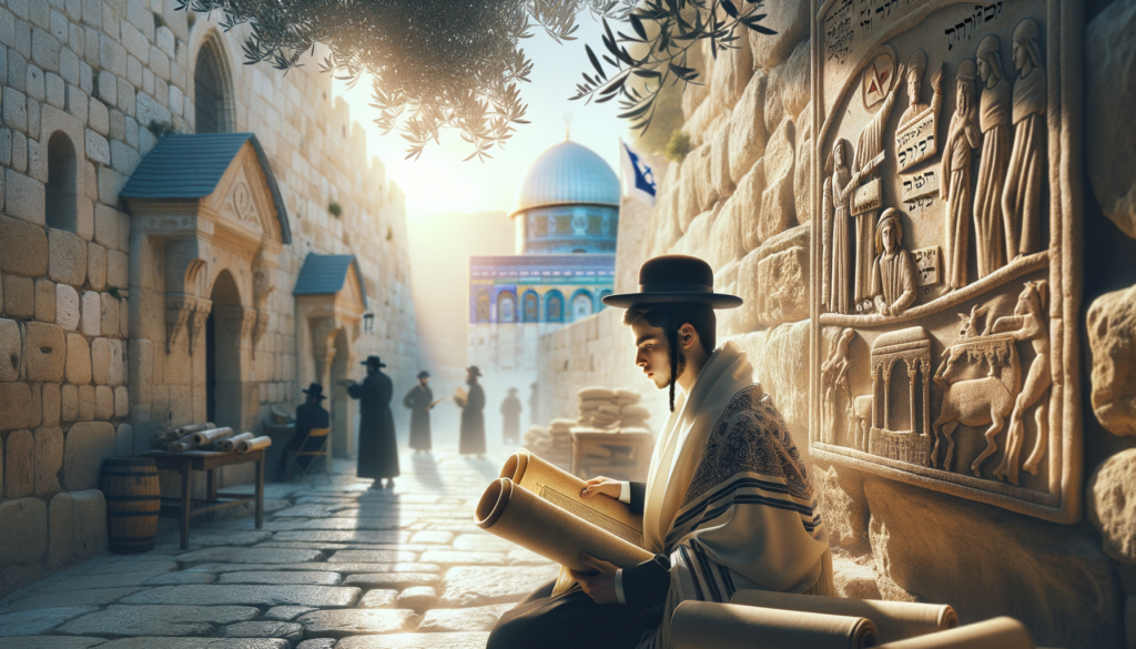 Image illustrating: The biblical story introduces Zechariah as a young man of priestly lineage, born in Babylon and having returned to Judah with his family. He was called to his prophetic mission alongside his contemporary, the elder prophet Haggai. While Haggai’s message was direct and urgent, Zechariah’s was one of deep, spiritual encouragement, communicated through some of the most vivid and symbolic imagery in the entire Tanakh. His purpose was to lift the spirits of the community, to remind them of their special heritage, and to reassure them that their efforts to rebuild were seen and supported.