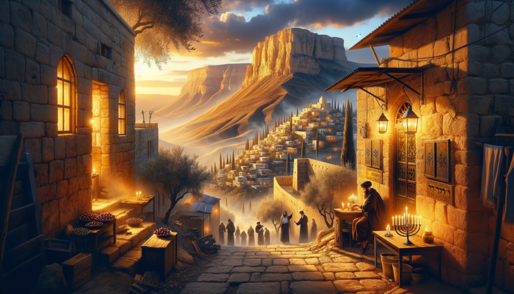 Image illustrating: To understand the heart of Shechem, we begin with its name. The Hebrew word for Shechem, 'Sh'khem' (שְׁכֶם), literally means 'shoulder' or 'back.' This name is not just a poetic label; it is a beautiful and accurate geographical description. The ancient city was situated on the 'shoulder' of land, the pass that runs between two famous mountains: Mount Gerizim to the south and Mount Ebal to the north. Imagine these two majestic peaks as the shoulders of the region, and the city of Shechem rests right upon the crucial ridge that connects them. This location was incredibly strategic. It controlled the main route that traveled north-south through the central hill country, making it a natural crossroads for travelers, merchants, and armies for thousands of years. Its very name, therefore, speaks of its role as a place of strength, support, and connection—a true 'shoulder' upon which much of the region's history would rest.