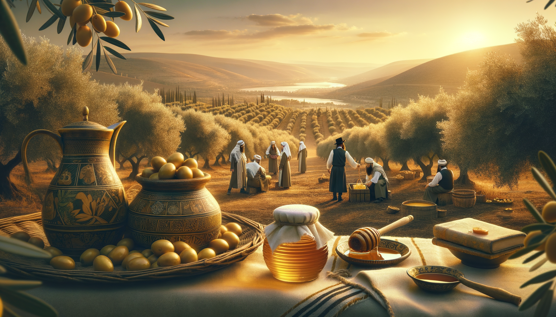 A collection of Lev Haolam subscription boxes filled with Israeli products like olive oil, wine, cosmetics, and ceramics.