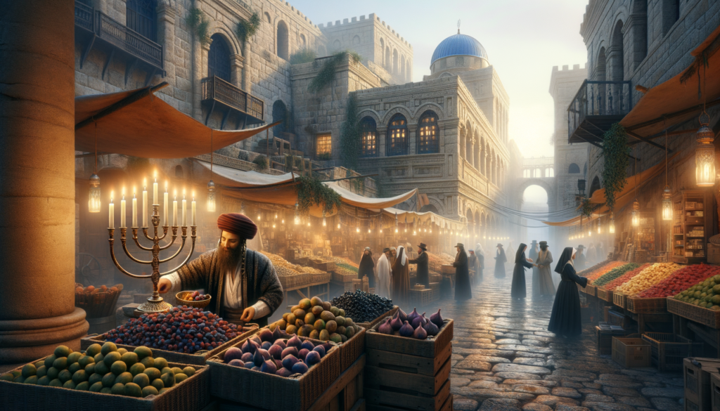 An archaeological depiction or ruin of the ancient Phoenician port city of Tyre.