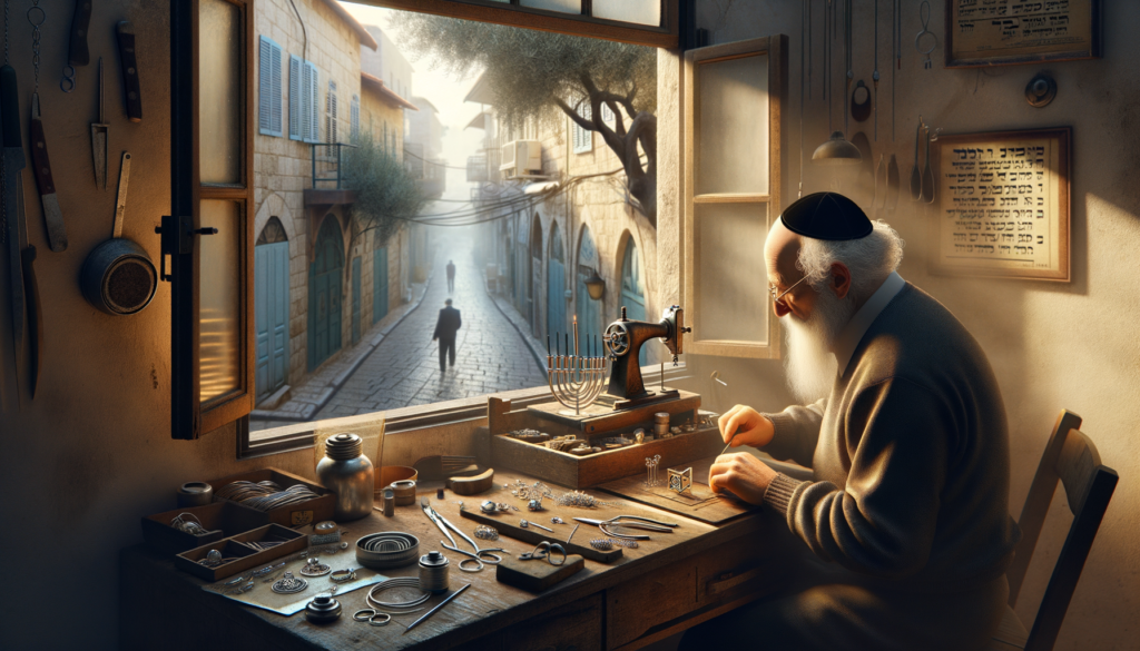 An image showing support for Israel, such as a local artisan's product or a beautiful Israeli-made item.