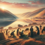 Scenic view of Israeli landscape with hills and a winding path