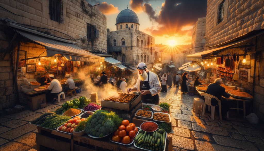 Image illustrating: Authentic Israeli Street Food at Home A Taste of Israel’s Streets, Made with Love Bring the bustling flavors of Israel’s markets into your kitchen with this beloved street food recipe. It's a delicious way to experience the warmth and creativity of Israeli families. Health Benefits Falafel is rich in plant-based protein and fiber. Fresh vegetables add essential vitamins and minerals. Tahini provides healthy fats and calcium.