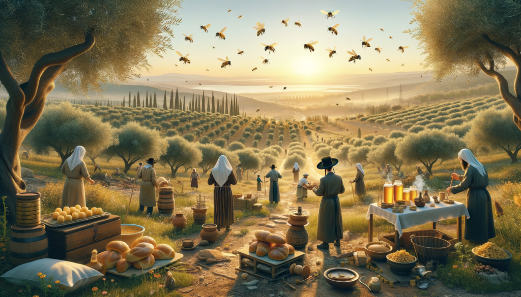 Image illustrating: These small acts—raising bees, baking bread, crafting pottery—are the backbone of Israeli life. They reflect a culture that values creation, resilience, and connection to the land.