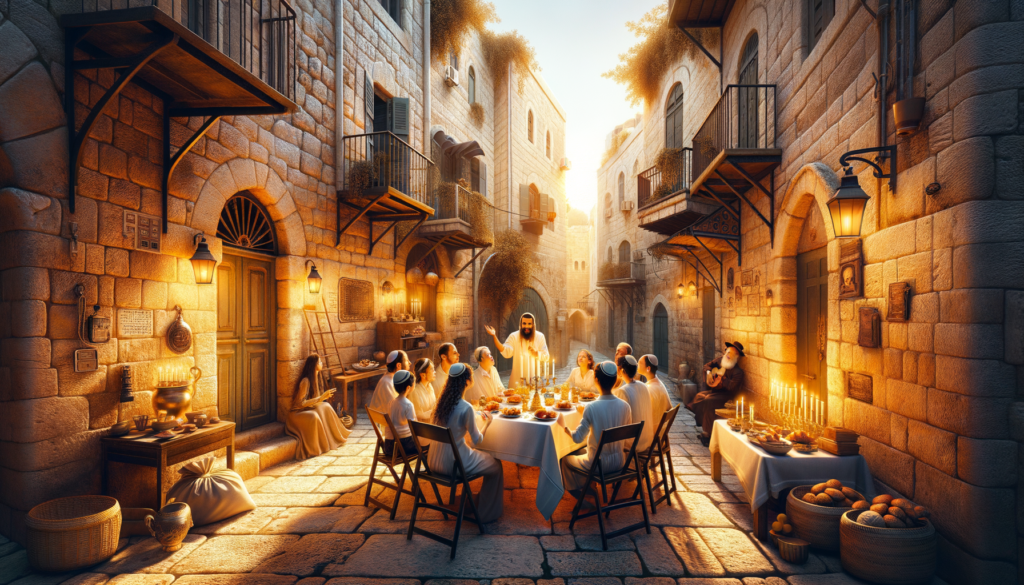 Image illustrating: Even in times of difficulty, these traditions offer comfort. They remind the family of who they are and where they come from. They are a bridge between past and future, between memory and hope.