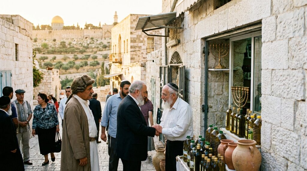 Image illustrating: This partnership between Tyre and Israel speaks to a deeper bond—one of mutual respect, shared purpose, and the blending of cultures. The name Tsur, rooted in strength, becomes a symbol of collaboration and trust.