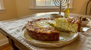 Image illustrating:Traditional Zucchini Kugel Delight